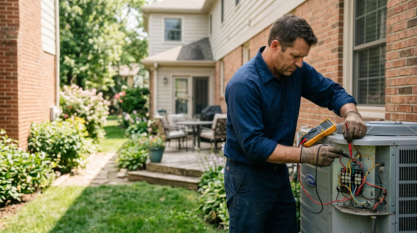 HVAC technician working near Bedford Hills, NY